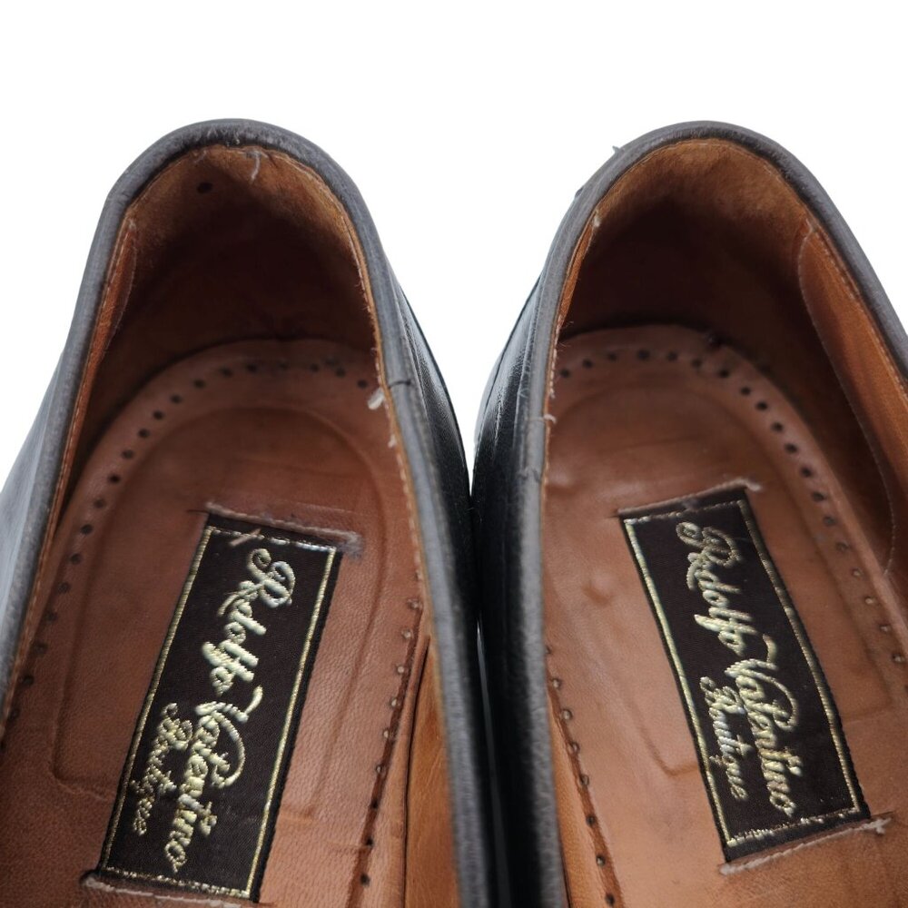 Vintage Exotic Rodolfo Valentino Gray Teju Lizard Men Size 9 Dress Shoes Loafers - Picture 8 of 13
